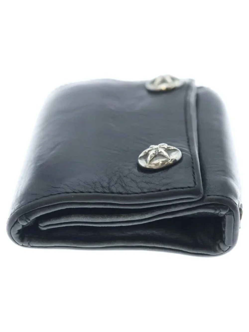 Chrome Hearts Star Leather Wallet Black